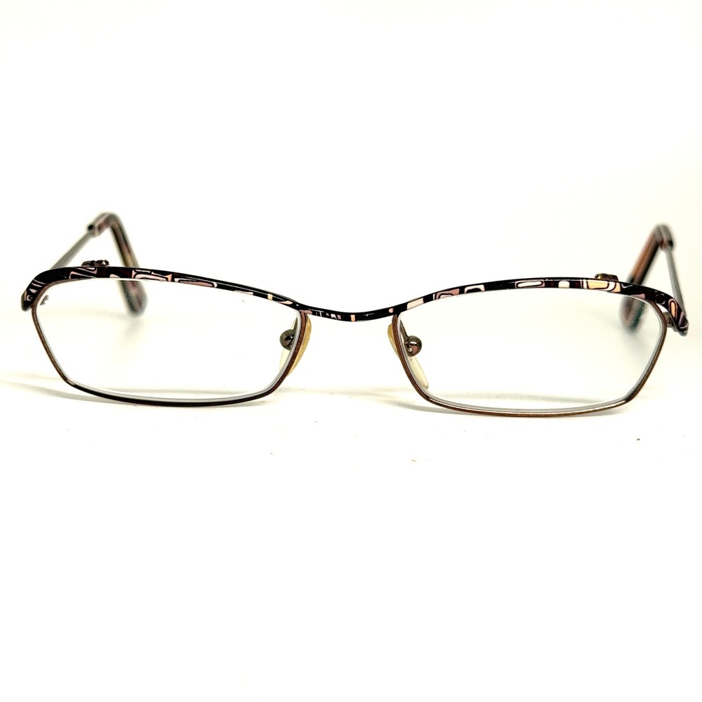 Christian Dior CD3176 208 Eyeglasses Frames Brown Geometric Italy 52-17-135